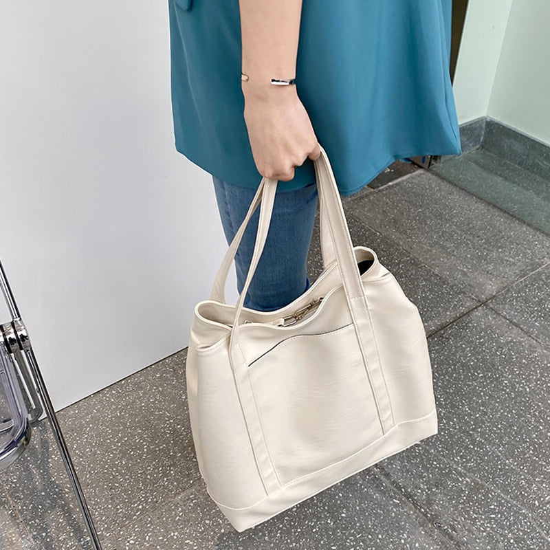 IELGY large capacity bag female tote bag simple all-match single shoulder bag