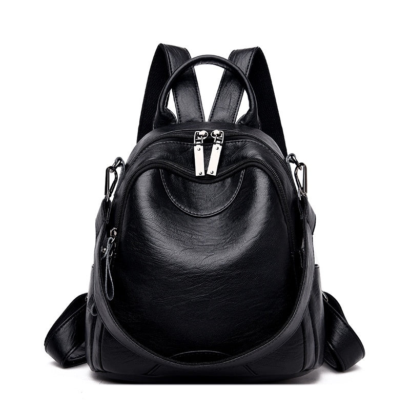 IELGY women's fashion anti-theft multifunctional large capacity soft leather backpack