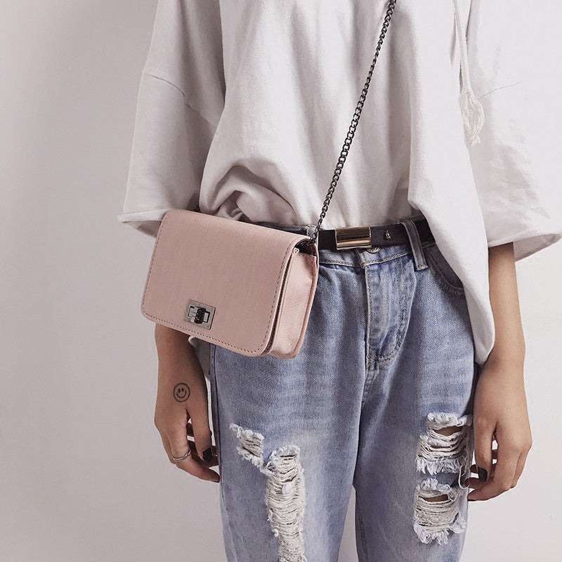 IELGY Small bag Korean version of the small square bag Messenger bag