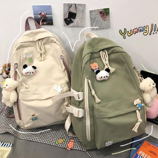 IELGY schoolbag female backpack Korean version large capacity cute all-match