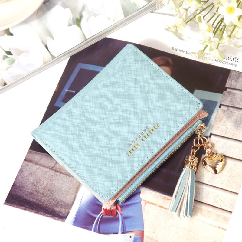 IELGY Korean Short Wallet Mini Ladies Wallet