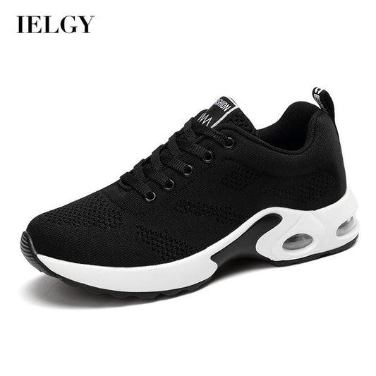 IELGY fashion flying knit women's shoes Korean style versatile and comfortable leisure sports