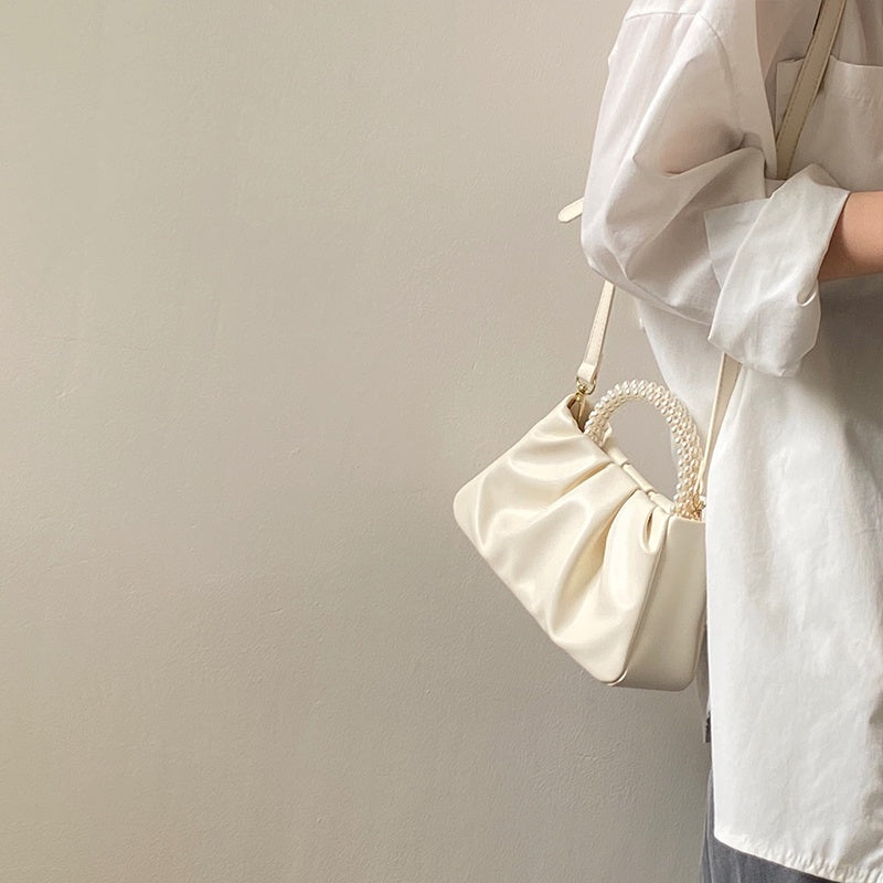 IELGY pearl small handbag mobile phone bag shoulder messenger mini bag
