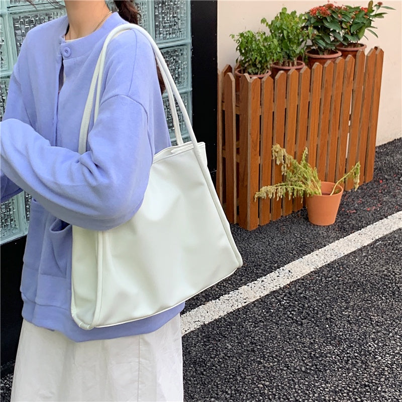 IELGY elegant personality handbag high-end fashion solid color large capacity