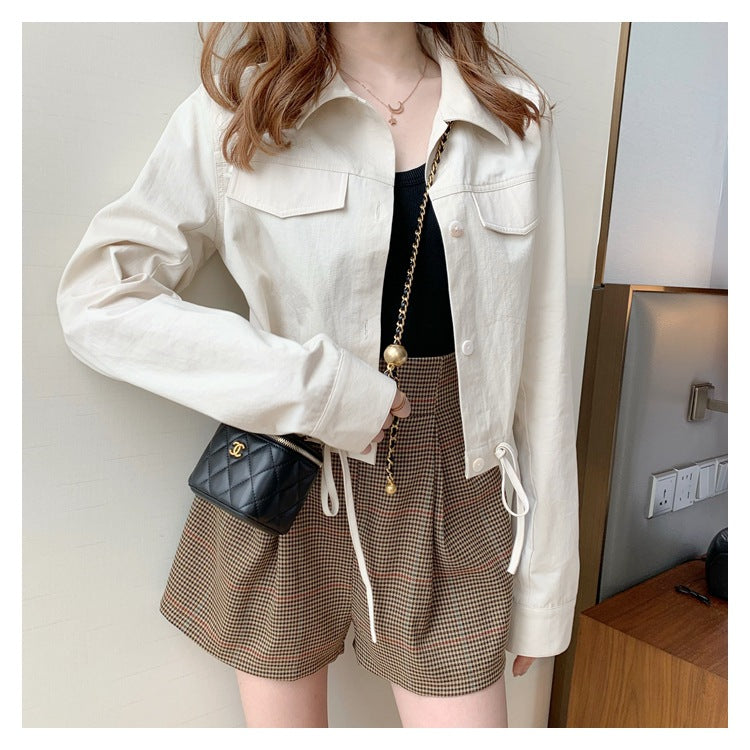 IELGY Women's clothes loose versatile fashion Korean style long sleeves suits casual thin jackets