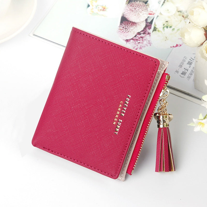 IELGY Korean Short Wallet Mini Ladies Wallet