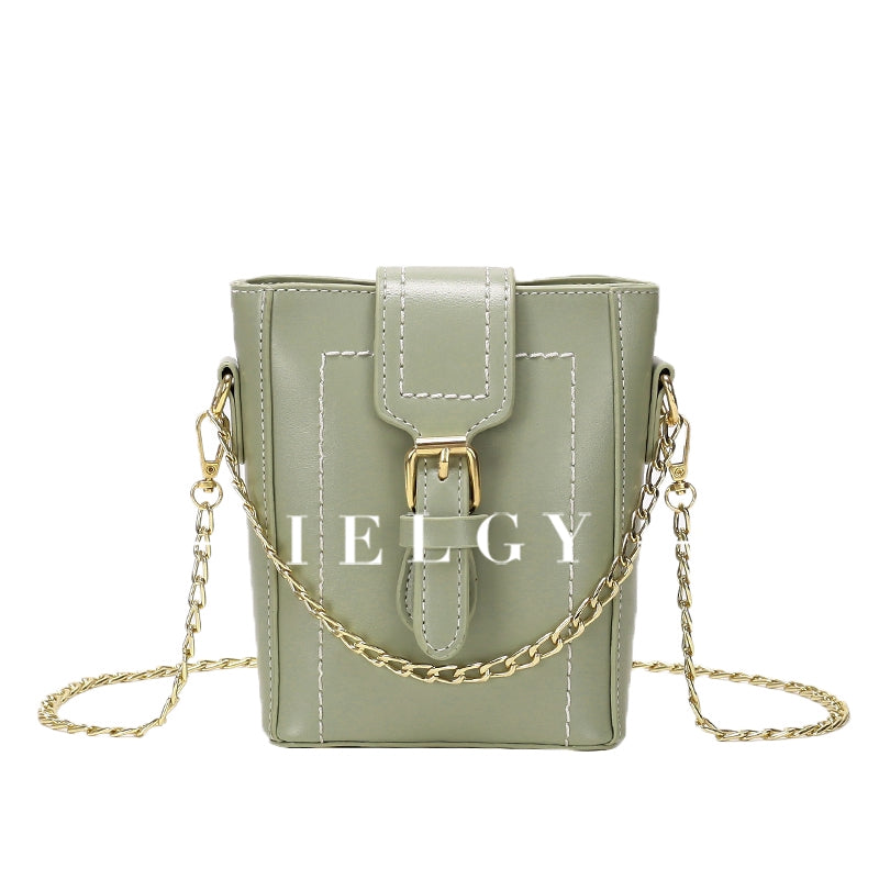 IELCY Korean version of the wild single shoulder slung bucket bag tide