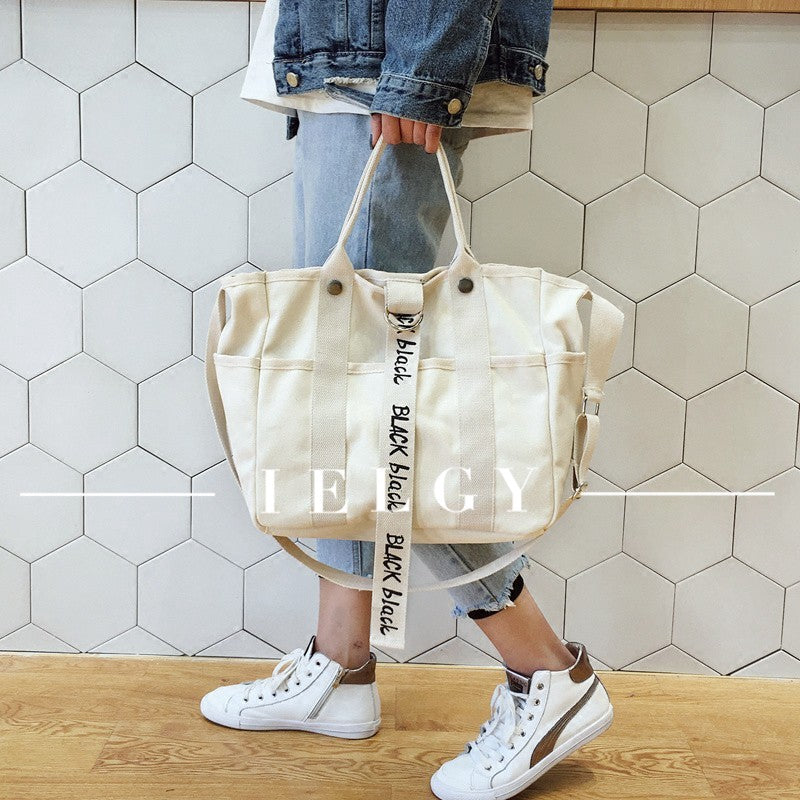 IELGY Diagonal bag large capacity oblique bag student bag literary bag