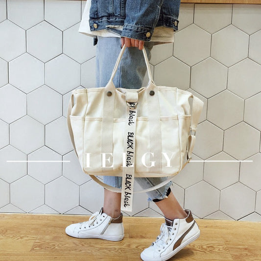 IELGY Diagonal bag large capacity oblique bag student bag literary bag