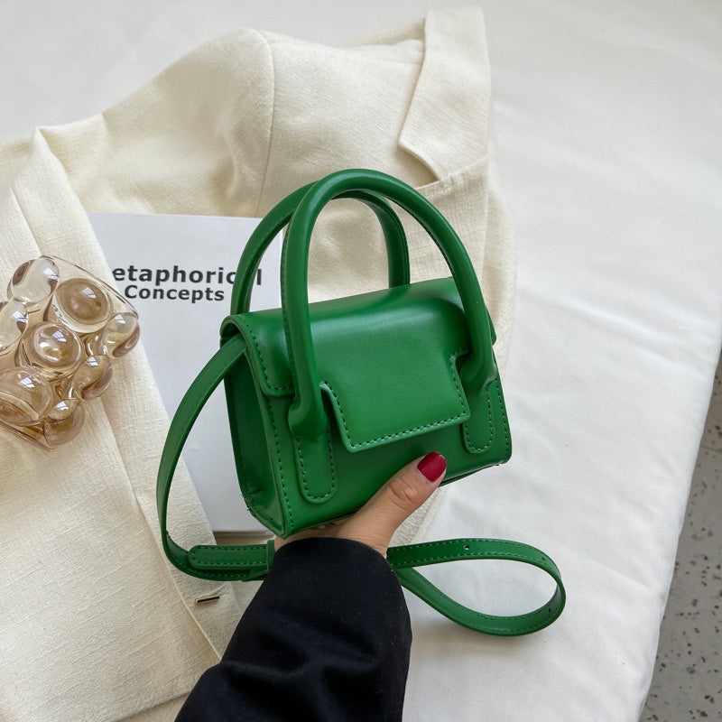 IELGY Fashion Simple Versatile Crossbody One Shoulder Handheld Small Square Bag Women