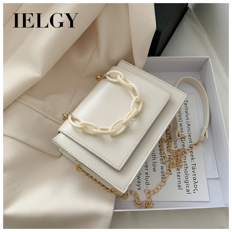 IELGY small bag female bag summer small fresh messenger all-match fashion chain small square bag