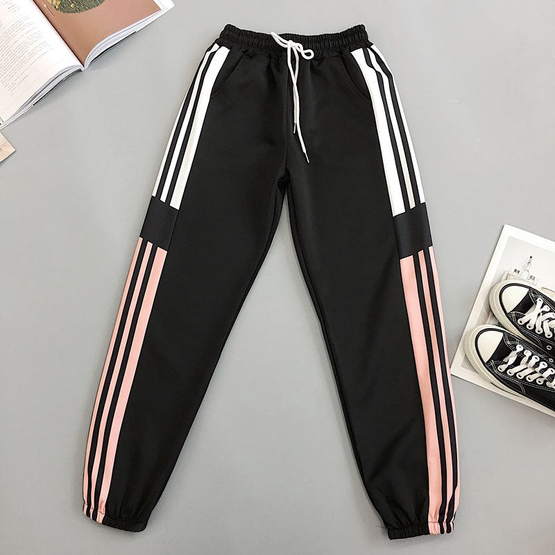 IELGY Women's sweatpants Korean version of the tide loose Harajuku bf wind beam feet wild casual pants