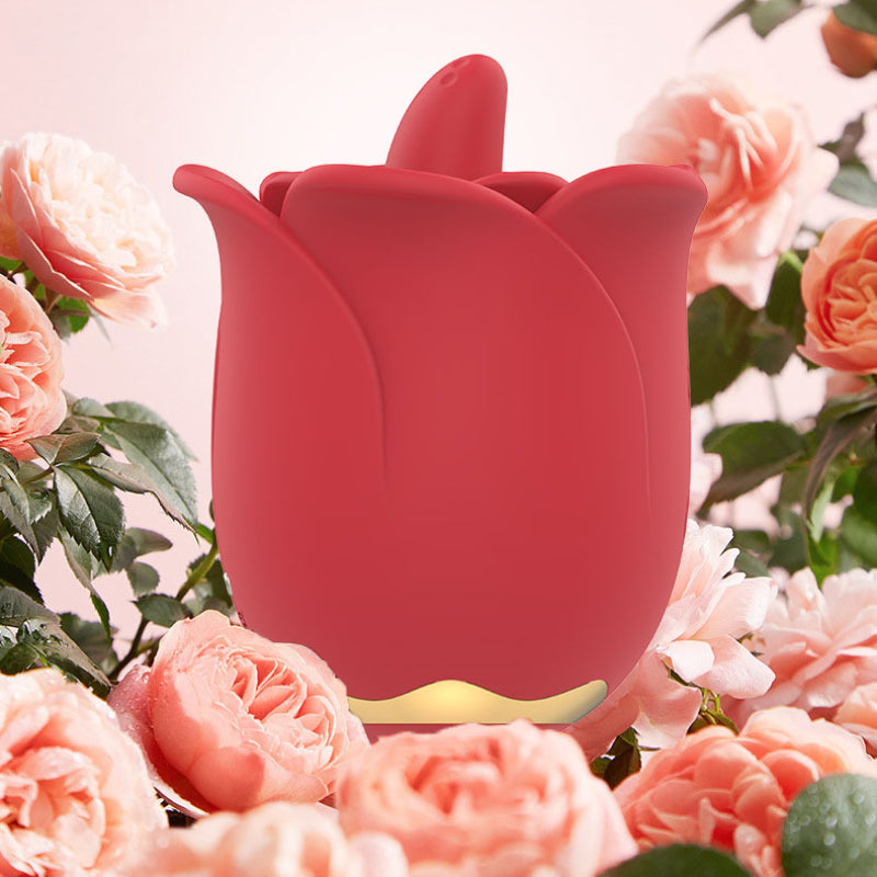 YOUTHAV Tongue licking vibration rose jumping egg female silicone private massager in stock