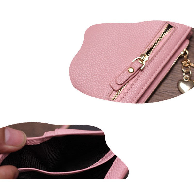 New stylish small wallet female short paragraph