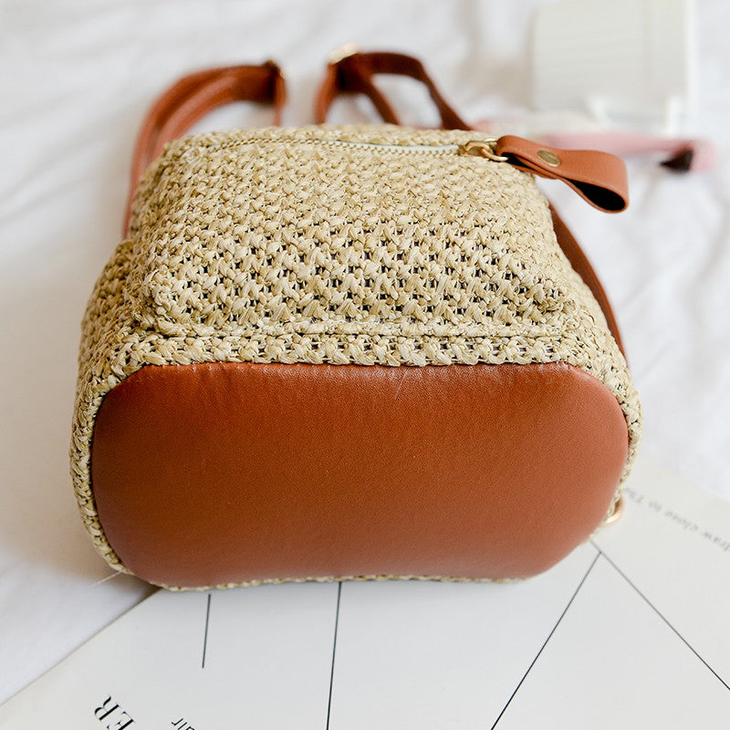 IELGY Mini shoulder bag straw bag leisure bag