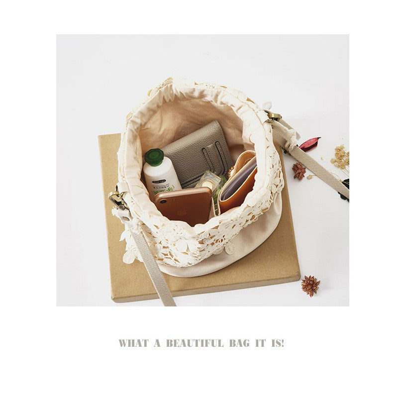 IELGY Lace bag bucket shoulder bag