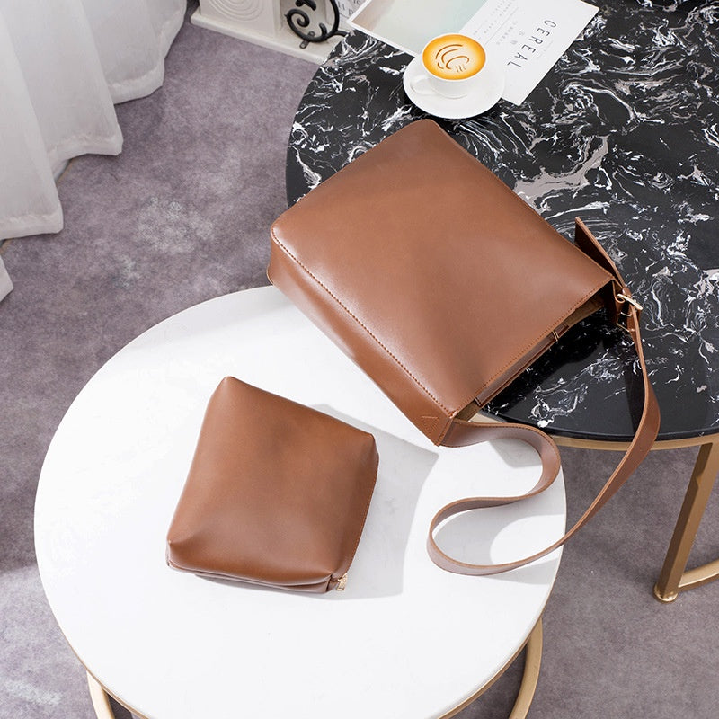 IELGY New Korean version of the bucket bag female shoulder slung handbag