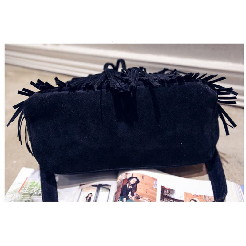 New women bag tassel bucket bag shoulder bag