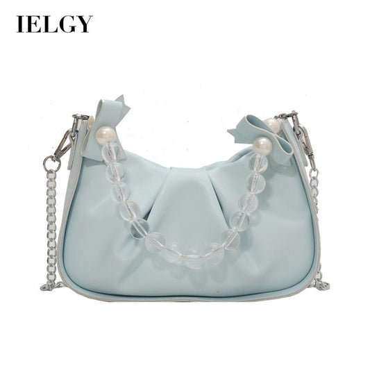 IELGY female bag crystal beads portable Korean style simple one-shoulder messenger bag