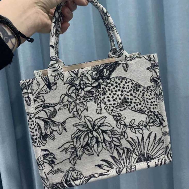 IELGY women's bag fashion canvas bag large-capacity shopping bag