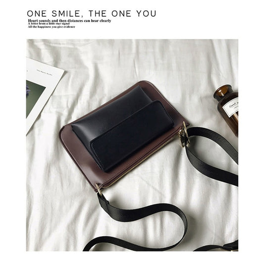 Envelope bag wide shoulder strap messenger bag