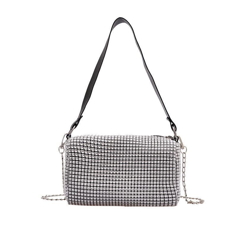 IELGY Diamond bucket bag Korean crossbody shoulder bag fashion chain dinner bag