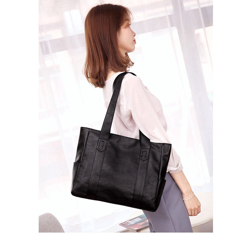 IELGY Bbesty Large-capacity Tot Bag Hand-held Shoulder Bag Simple Big Bag