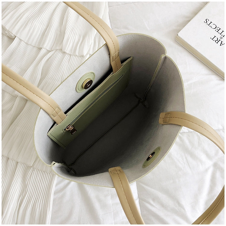 IELGY High-class sense of foreign-capacity large-capacity simple Korean version of the tide one-shoulder bag hand-held tote