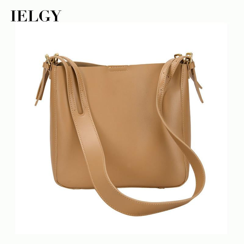 IELGY comfortable and adjustable pure color simple and fashionable high-end messenger bag