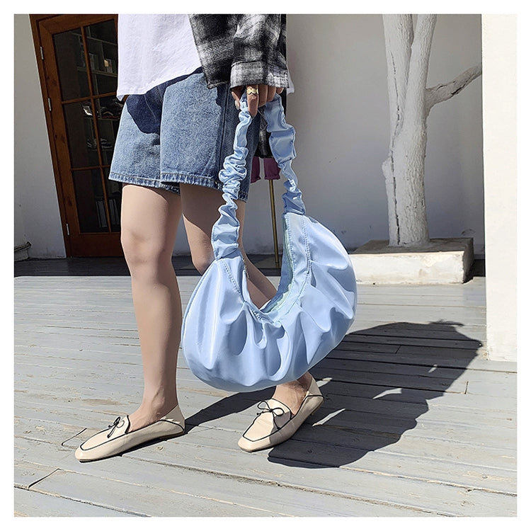 IELGY Cloud bag female fold bag OL commuter wild armpit bag soft face shoulder bag handbag