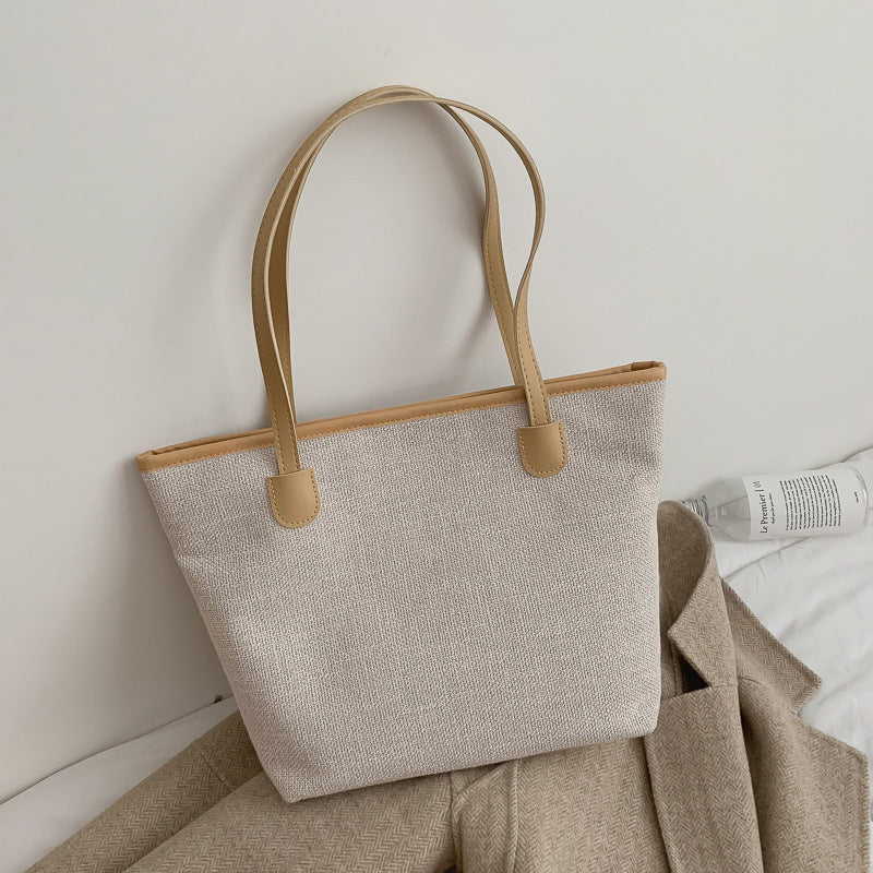 IELGY female bag tide Korean version big bag fashion simple shoulder bag casual handbag tote big bag