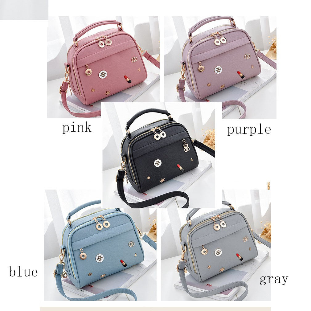 Hot spot new lipstick crossbody shoulder bag ladies handbag