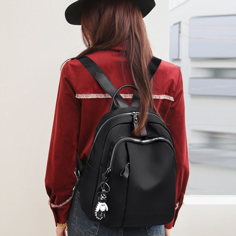 IELGY Women's Oxford Small Backpack Simple Versatile Outdoor Backpack