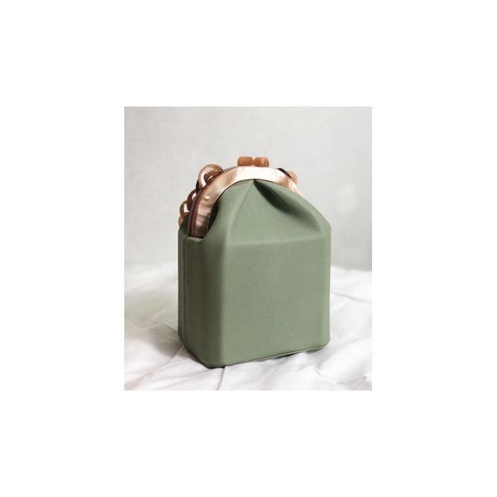IELGY Acrylic Clip Bucket Bag Thick Chain Tote Shoulder Bag