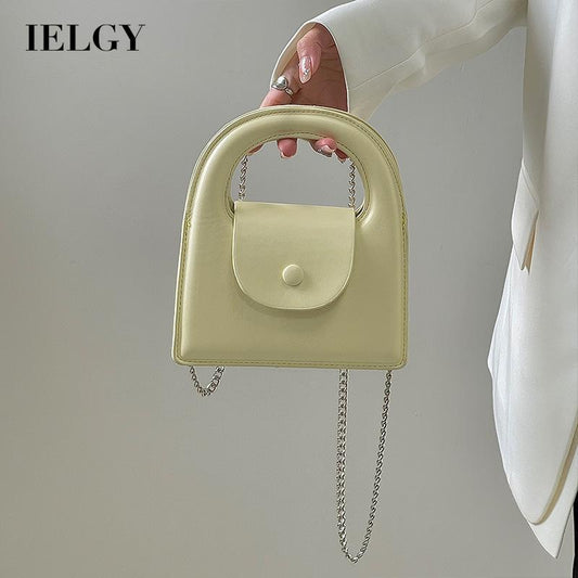 IELGY Women's candy color cute chain messenger bag