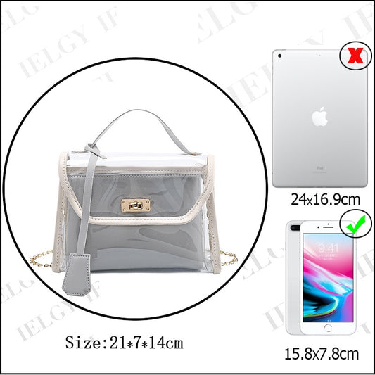IELGY Korean style simple female bag casual mother-and-child bag chain small square bag