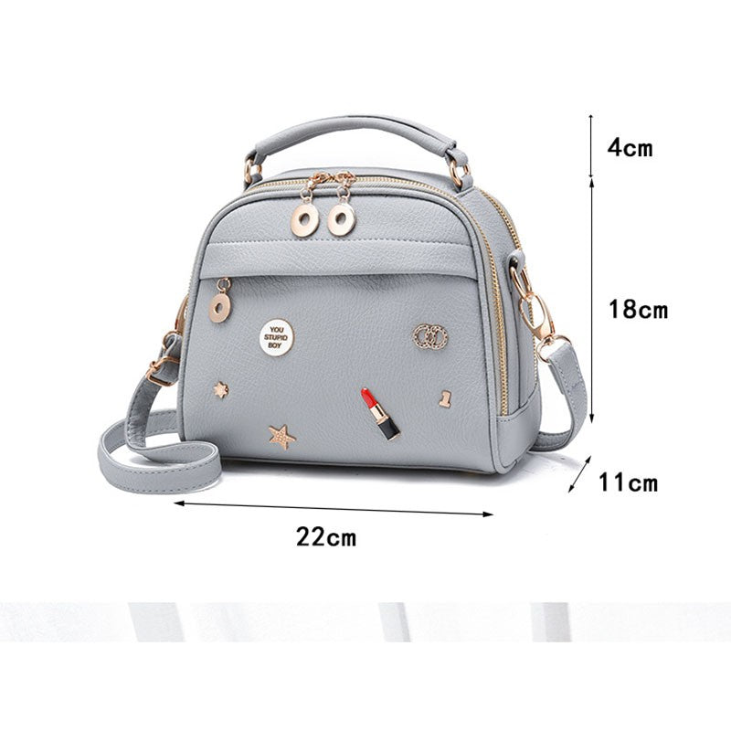 Hot spot new lipstick crossbody shoulder bag ladies handbag