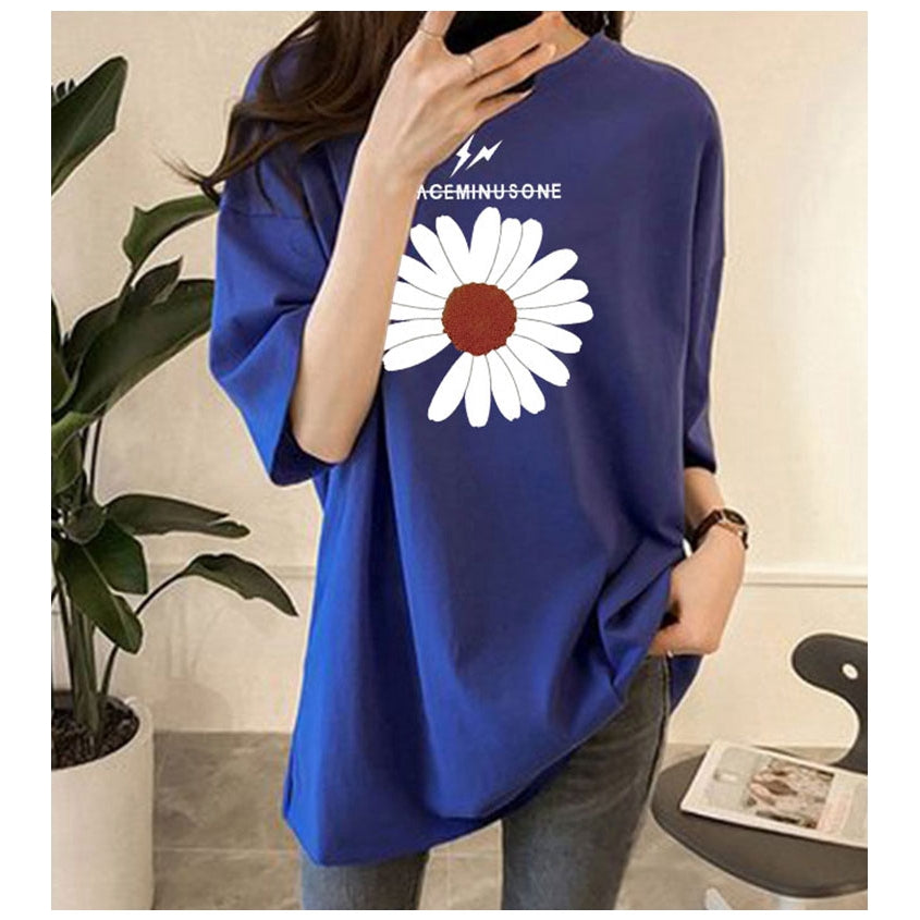 IELGY Women's loose printed short sleeve t-shirt