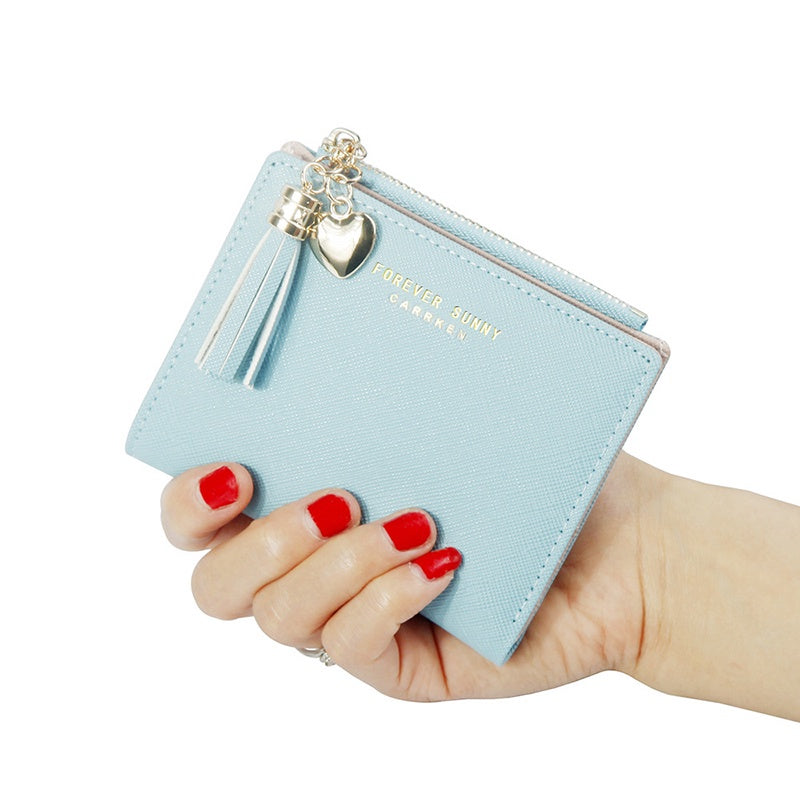 IELGY Korean Short Wallet Mini Ladies Wallet