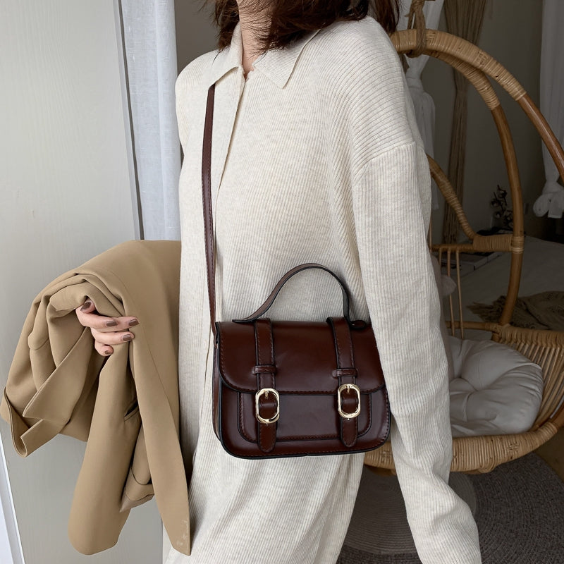 IELGY College style British retro postman bag with one shoulder and one shoulder for Japanese students