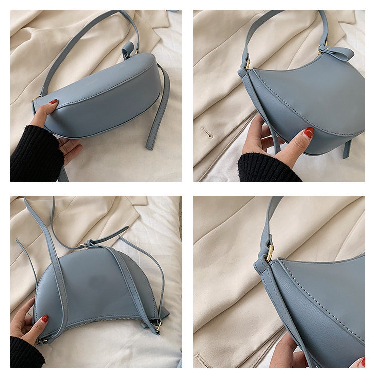 IELGY Simple temperament, leisure, small crowd, fashionable, all-around, one shoulder, half round women's Bag Fashion