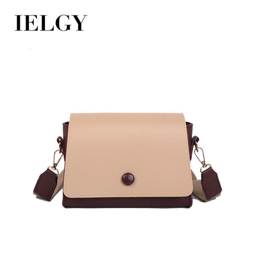 IELGY New ins super fire contrast color wide shoulder strap Messenger bag