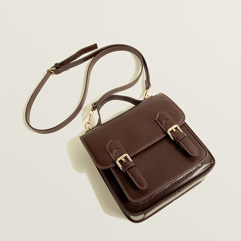 IELGY Japanese-Korean Messenger Bag Fashionable High-end Retro Shoulder Strap Adjustable