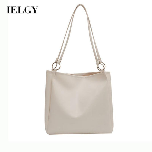 IELGY solid color Korean large-capacity fashion tote bag all-match in class