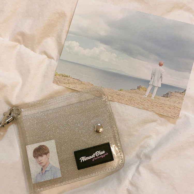 IELGY ID package transparent PVC folding wallet card package