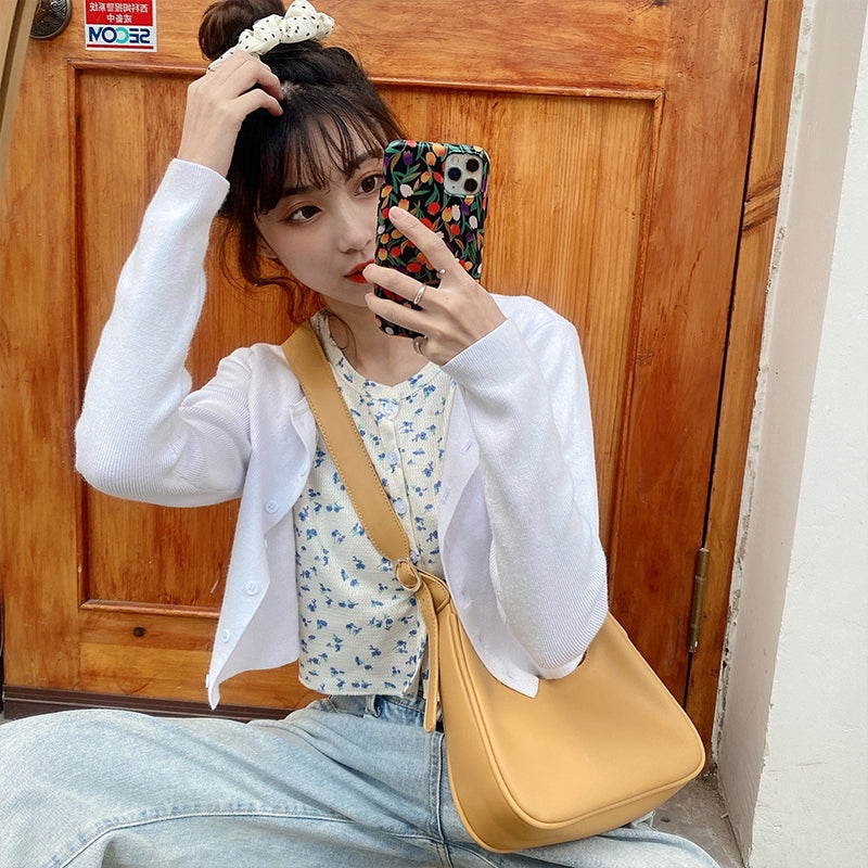 IELGY Baobao female retro armpit medieval bag hand-held crescent Single Shoulder Messenger dumpling baonv Chao