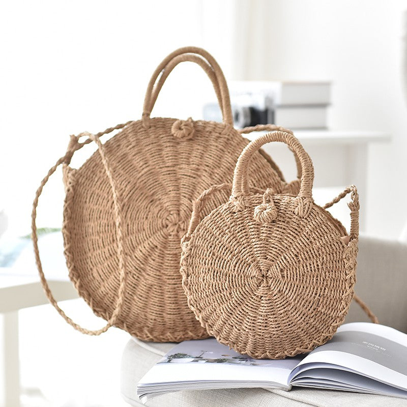 Ins super fire grass package beach bag round package
