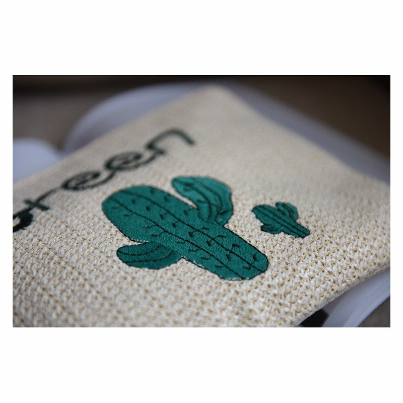 Straw bag cactus envelope bag