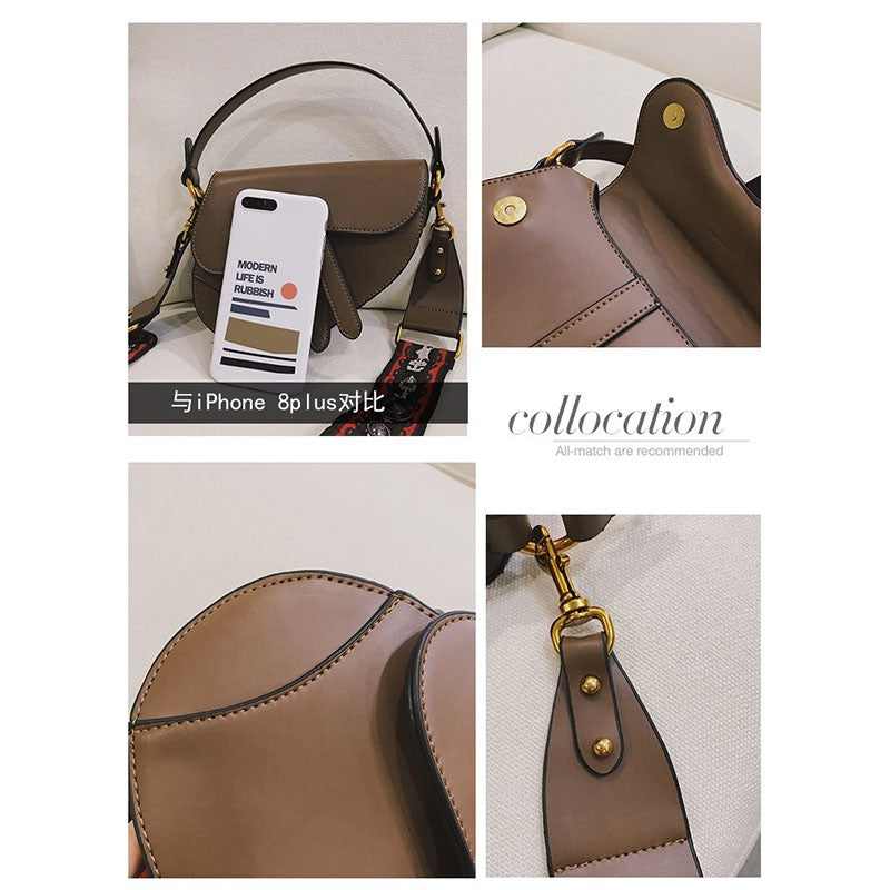 IELGY saddle bag wide shoulder strap cross bag