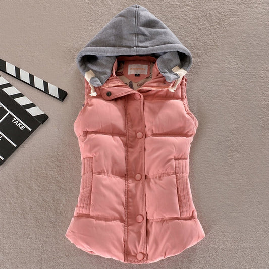 IELGY autumn and winter cotton waistcoat women's Korean version of the large size foreign trade vest waistcoat short warm vest